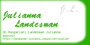 julianna landesman business card